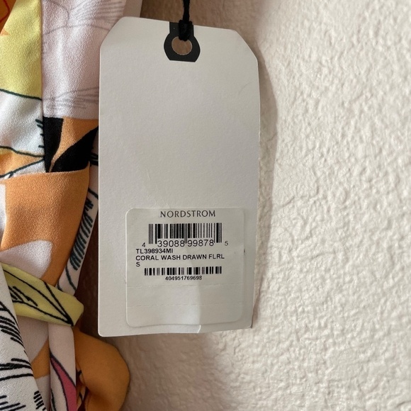 LEITH Dress Floral Wrap Lower Back High Low Front Lined Size S Cocktail NEW - Picture 10 of 16